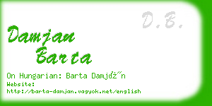 damjan barta business card